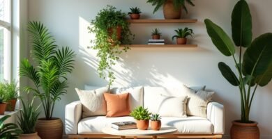 how to decorate with faux plants