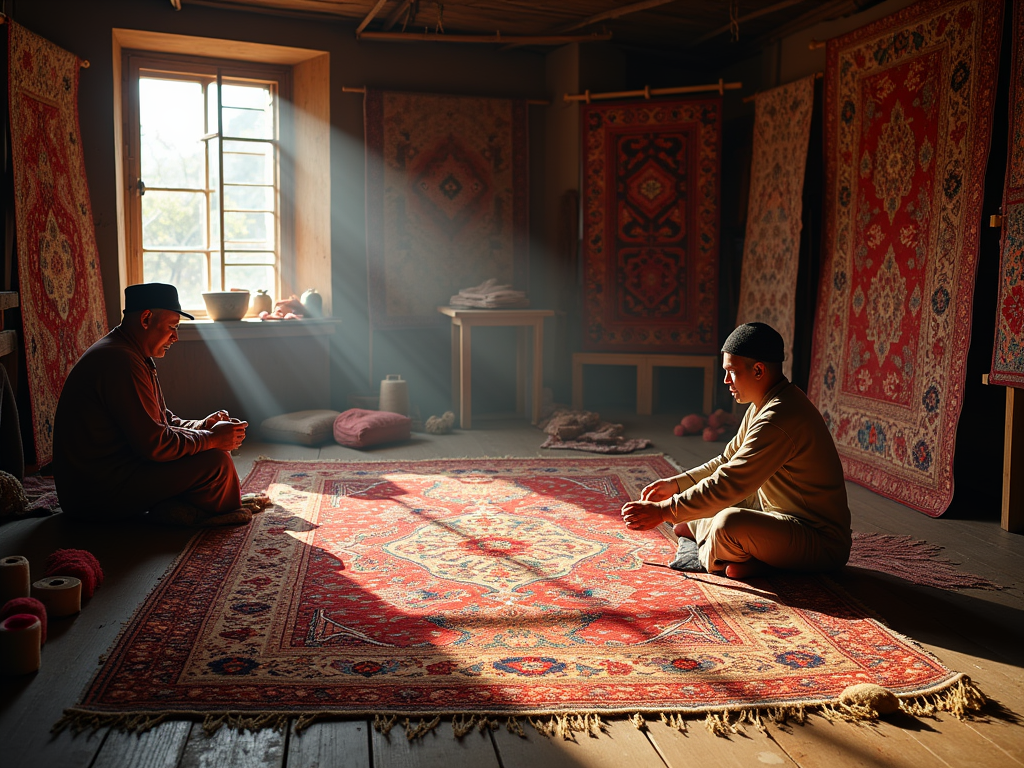 Who invented rug-making?