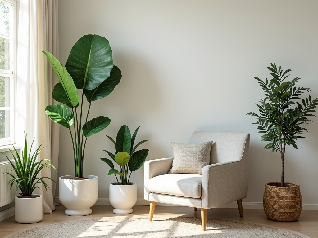 How tall should my fake plant be?